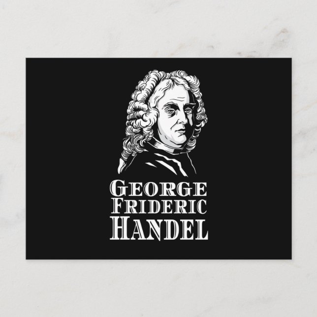 Carte Postale George Frideric Handel Portrait (Devant)