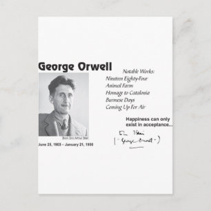 Carte Postale George Orwell