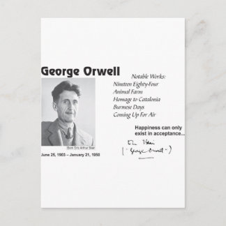 Carte Postale George Orwell