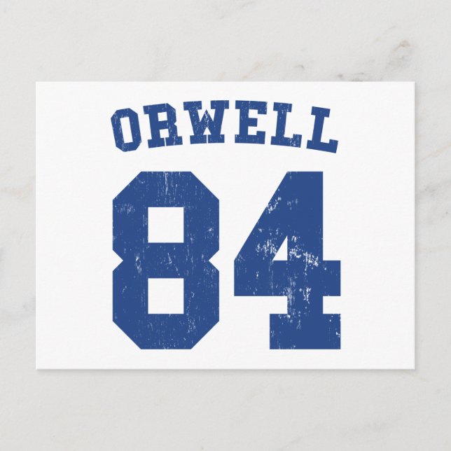 Carte postale George Orwell 1984 Jersey (Devant)