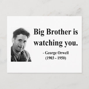 Carte Postale George Orwell Citation 5b