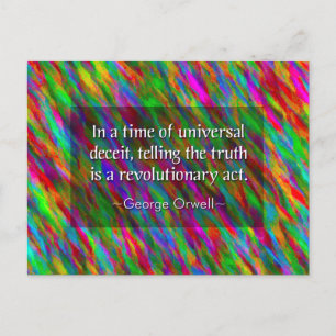 Carte postale George Orwell Truth