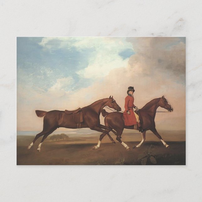 Carte Postale George Stubbs-William Anderson, deux chevaux de se (Devant)