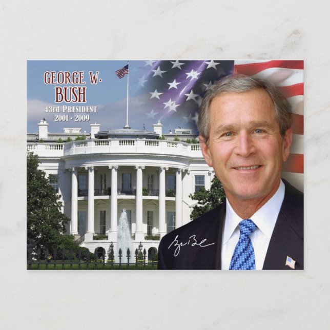 Carte Postale George W. Bush - 43e président des États-Unis (Devant)