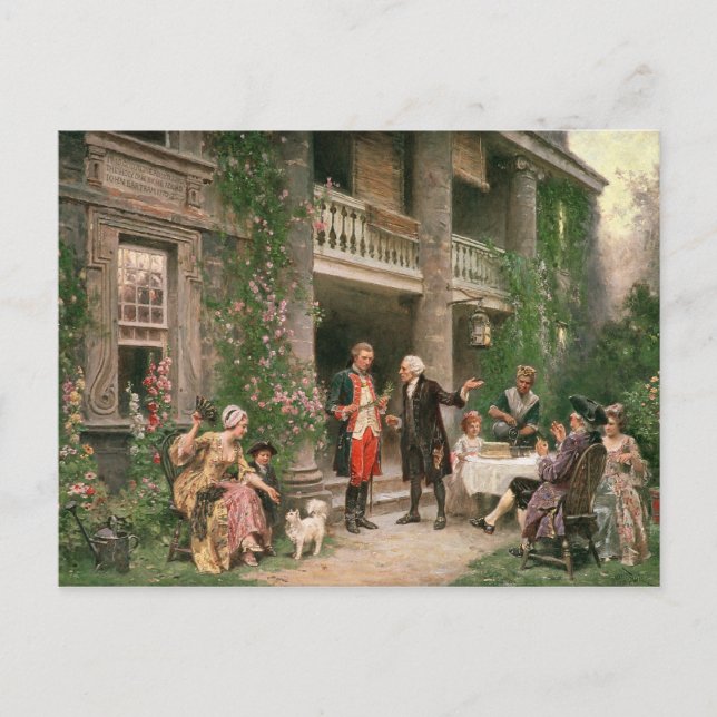 Carte Postale George Washington à Bartram's Garden (Devant)