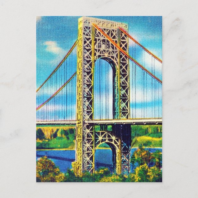 Carte Postale George Washington Bridge, New York (Devant)