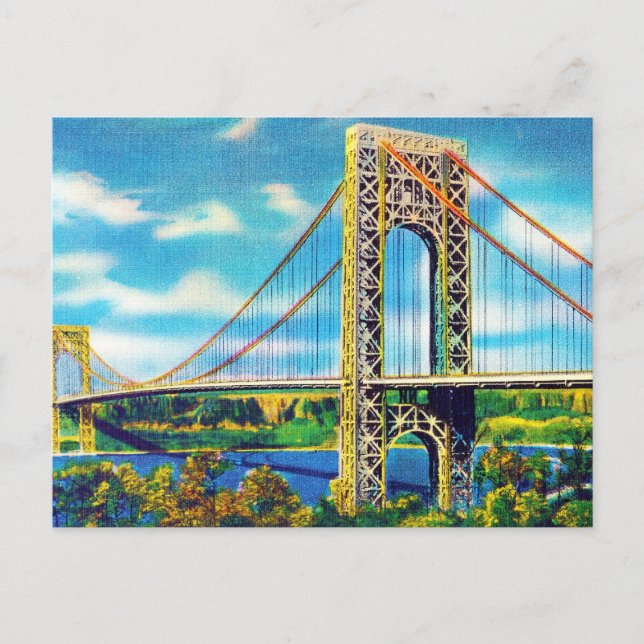 Carte Postale George Washington Bridge, New York (Devant)