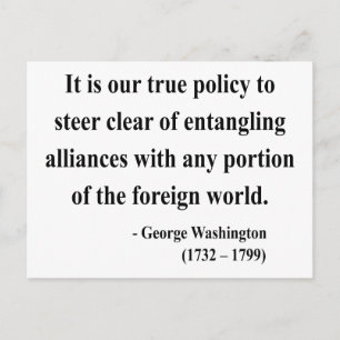 Carte Postale George Washington Citation 5a