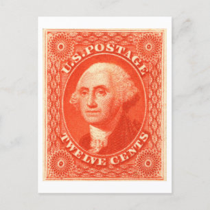 Carte Postale George Washington Douze Cents Postage américain