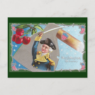 Carte Postale George Washington et Cherries