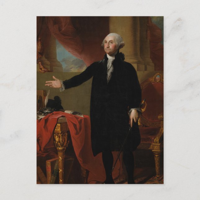 Carte Postale George Washington - Gilbert Stuart (1797) (Devant)