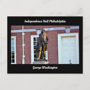 Carte Postale George Washington Independence Hall Philadelphie