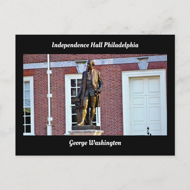 Carte Postale George Washington Independence Hall Philadelphie (Devant)