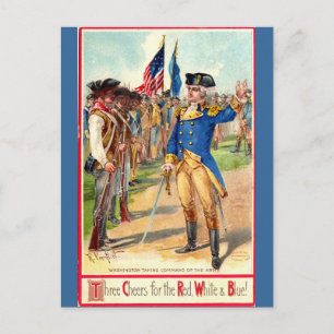 Carte Postale George Washington Patriotique