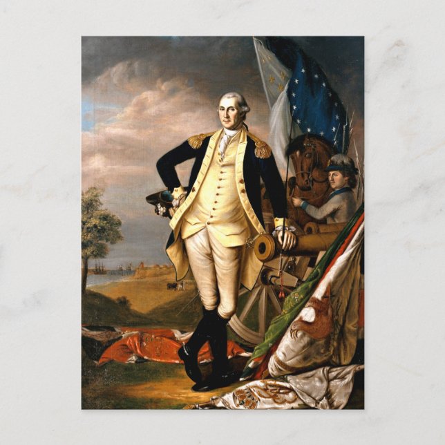 Carte Postale George Washington, portrait du premier président (Devant)