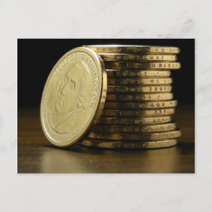 Carte Postale George Washington Présidentielle $1 Pièce
