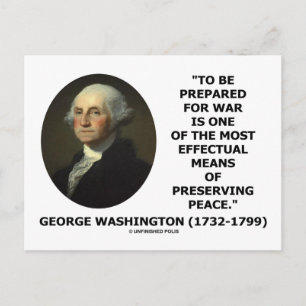 Carte Postale George Washington Se Prépare À La Citation Pour La