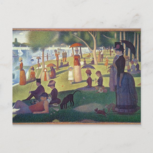 Carte Postale Georges Pierre Seurat | Dimanche après-midi sur l' (Devant)