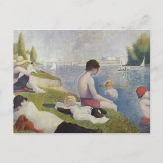 Carte Postale Georges Seurat - Baignades aux Asnières