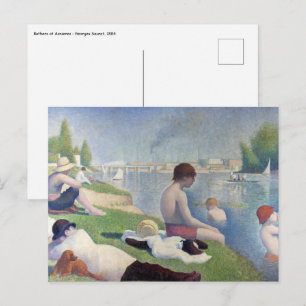 Carte Postale Georges Seurat - Baignades aux Asnières