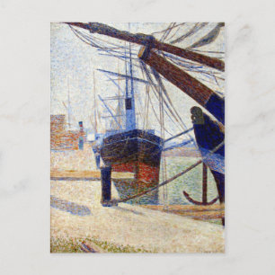 Carte Postale Georges Seurat Coin du port d'Honfleu