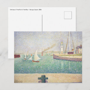 Carte Postale Georges Seurat - Entrée du Port de Honfleur