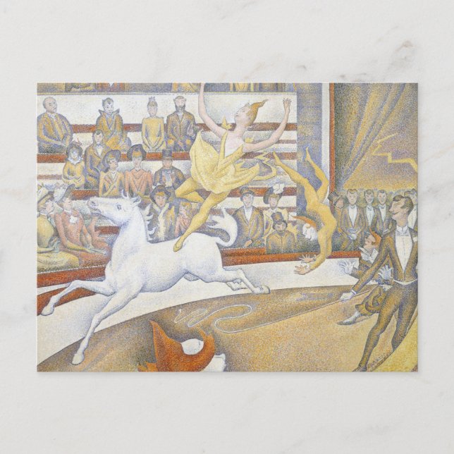 Carte Postale Georges Seurat - Le Cirque (Devant)