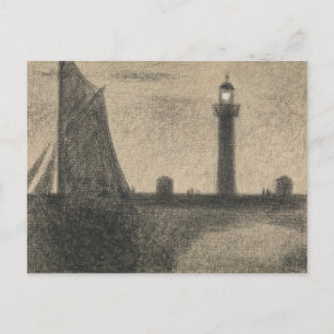 Carte Postale Georges Seurat - Le phare de Honfleur