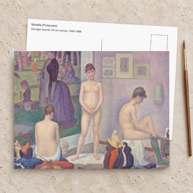 Carte Postale Georges Seurat - Les modèles (Créateur téléchargé)