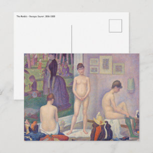 Carte Postale Georges Seurat - Les Poseuses