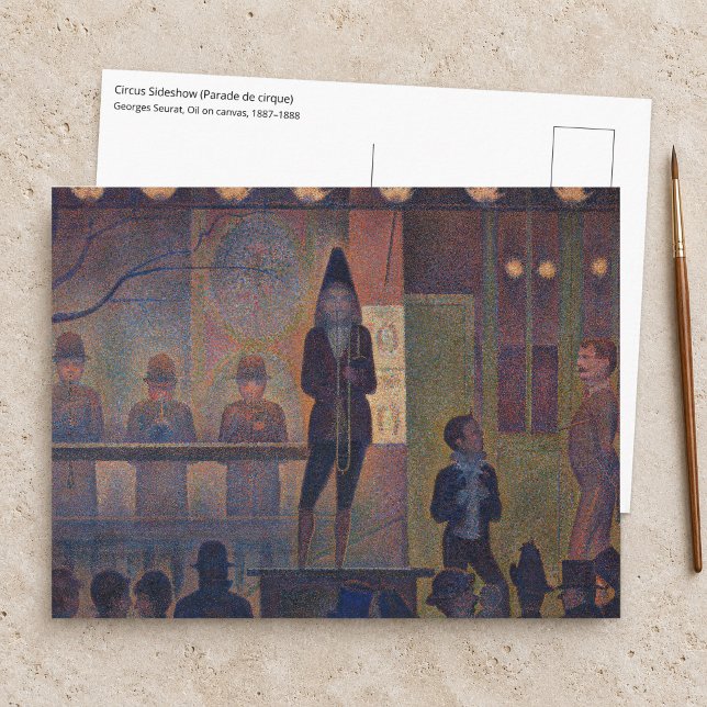 Carte Postale Georges Seurat - Parade de cirque (Créateur téléchargé)