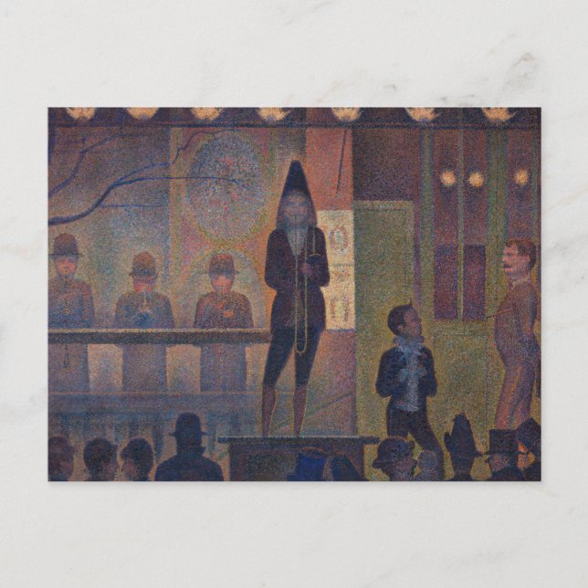 Carte Postale Georges Seurat - Parade de cirque (Devant)