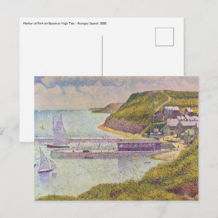 Carte Postale Georges Seurat - Port-en-Bessin à marée haute