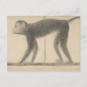 Carte Postale Georges Seurat - Singe