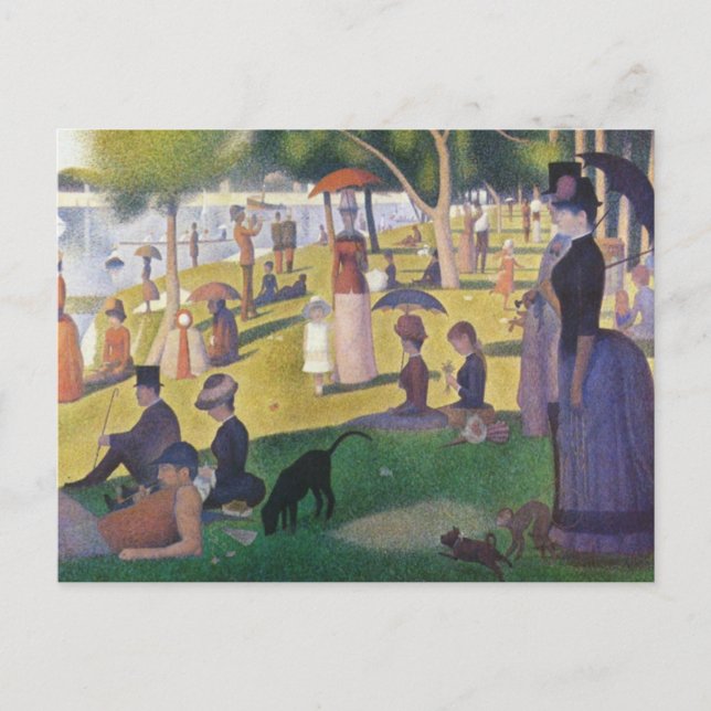 Carte Postale Georges Seurat - Un dimanche sur La Grande Jatte (Devant)