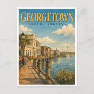 Carte Postale Georgetown Caroline du Sud Harborwalk GeoSaga