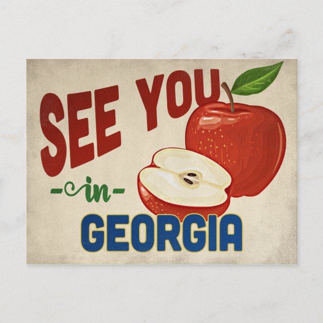 Carte Postale Georgia Apple - Vintage voyage (Devant)