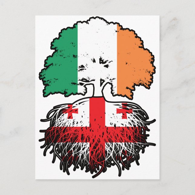 Carte Postale Georgia Irish Ireland Tree Roots (Devant)