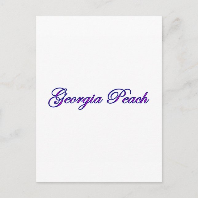 Carte Postale Georgia Peach (Devant)