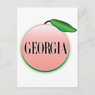 Carte Postale Georgia Peach Airbrush
