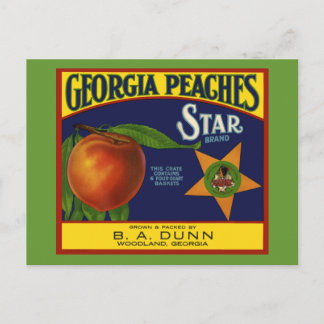 Carte Postale Georgia Peaches