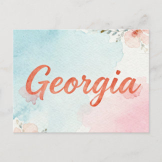 Carte Postale Georgia Postcard