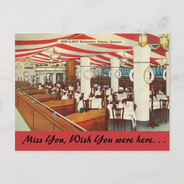 Carte Postale Georgia, Ship-A-Hoy, Atlanta (Devant)