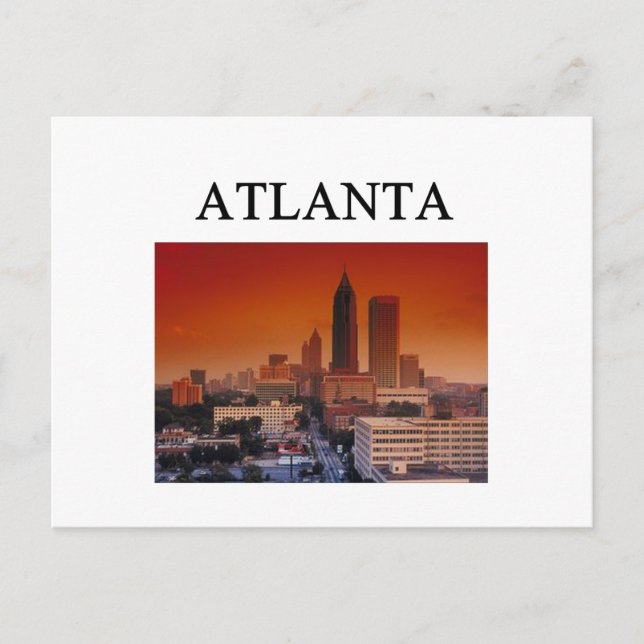 Carte Postale Géorgie de l'ATLANTA (Devant)