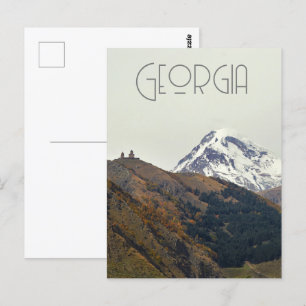 Carte Postale Géorgie, mont Kazbegi