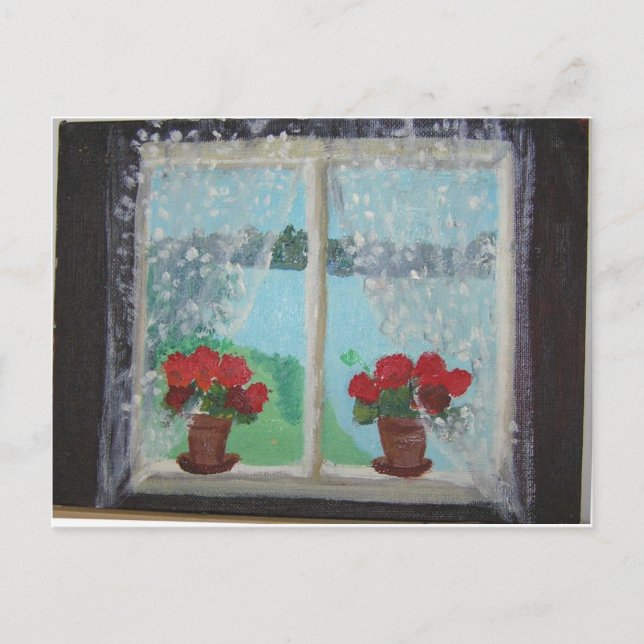 Carte Postale Geraniums (Devant)