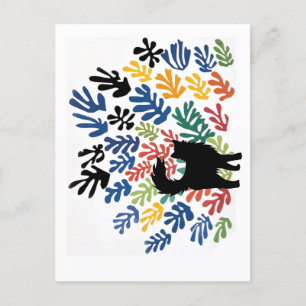 Carte Postale Gerbe de Matisse, Cat Art Parody,