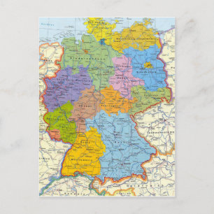 Carte Postale Germany map card 3