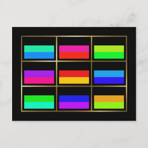 Carte Postale Germany Multihue Flags Postcard