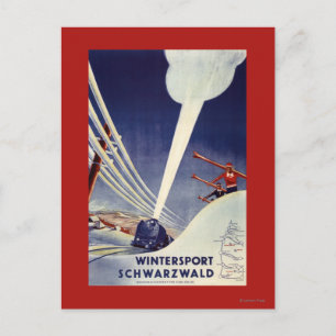 Carte Postale Germany - Skiing in the Black Forest